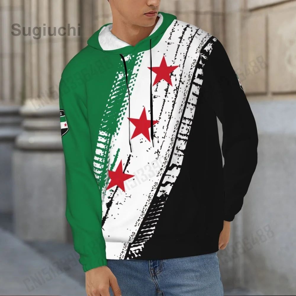 2025 Syria 1932-1958 3D Fleece Hoodie Polyester Warm With Pocket Super Soft Men Women Sweatshirt Unisex Pullover Hoodies