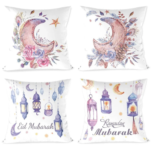 2024 Islamic Muslim Ramadan Home Decor Pillow Cases Eid Mubarak Living Room Sofa Decoration Cushion Covers