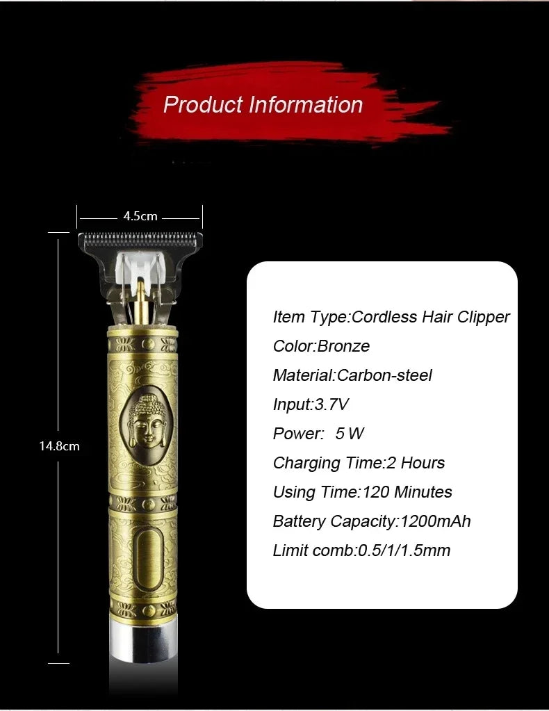 Barber trimmers Baldheaded Hair Clipper Electric hair trimmer Cordless Shaver Trimmer Men Barber Hair clipper machine