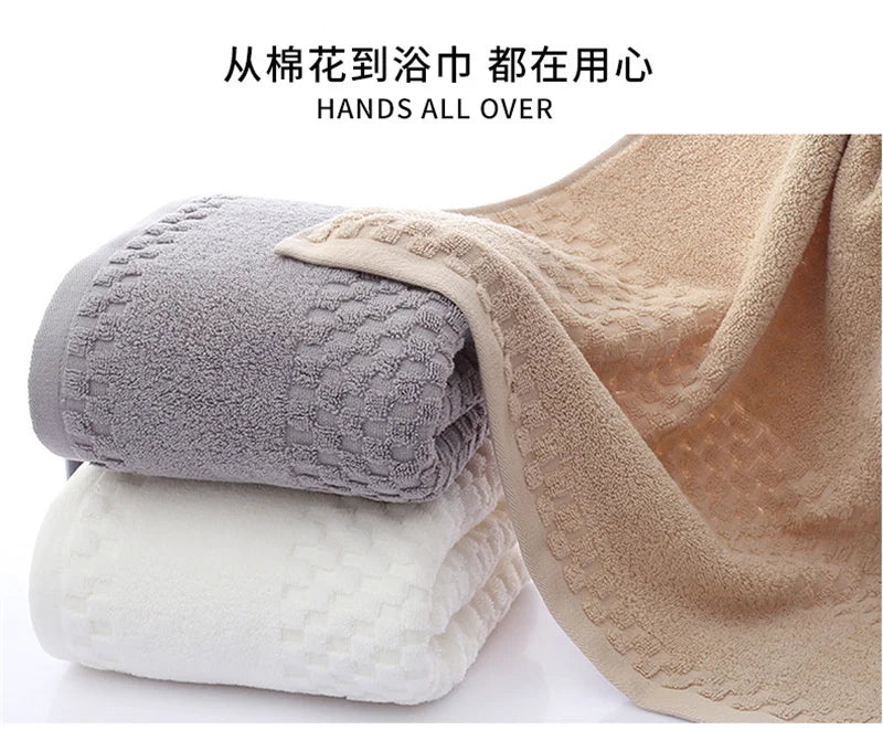 Large Cotton Super Absorbent Thick Towel Bath Towel Soft Bath Towel Comfortable Beach Towel face towel Household towels