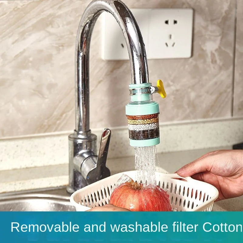 Faucet Filter Kitchen Household Water Purification Tool Six-layer Splash Proof Universal Shower Extension Filter