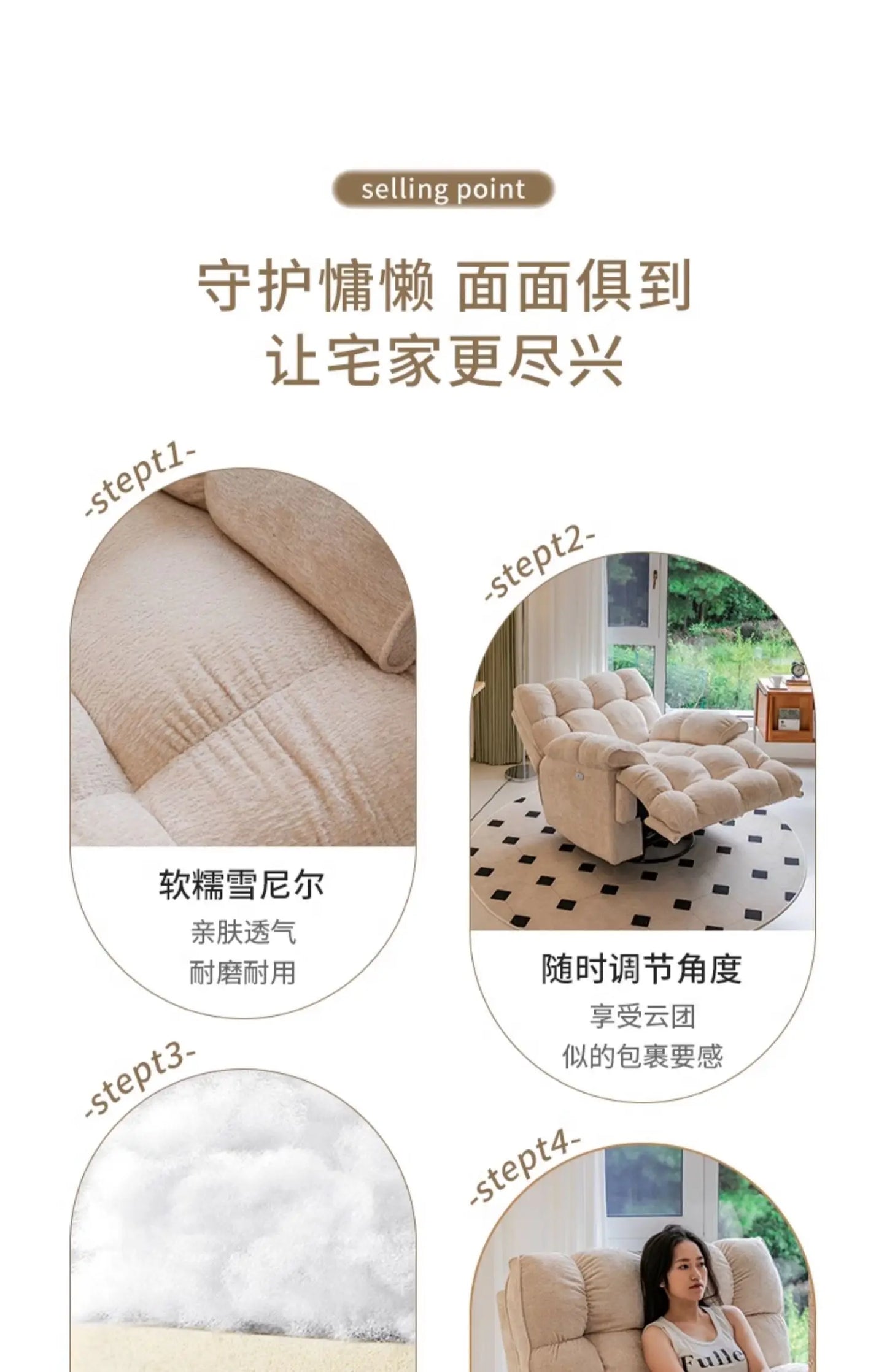 Recliner Europe Living Room Sofas Comfortable Adults Minimalist Design Sofa Cinema Lounge Muebles Para Habitacion Furnitures