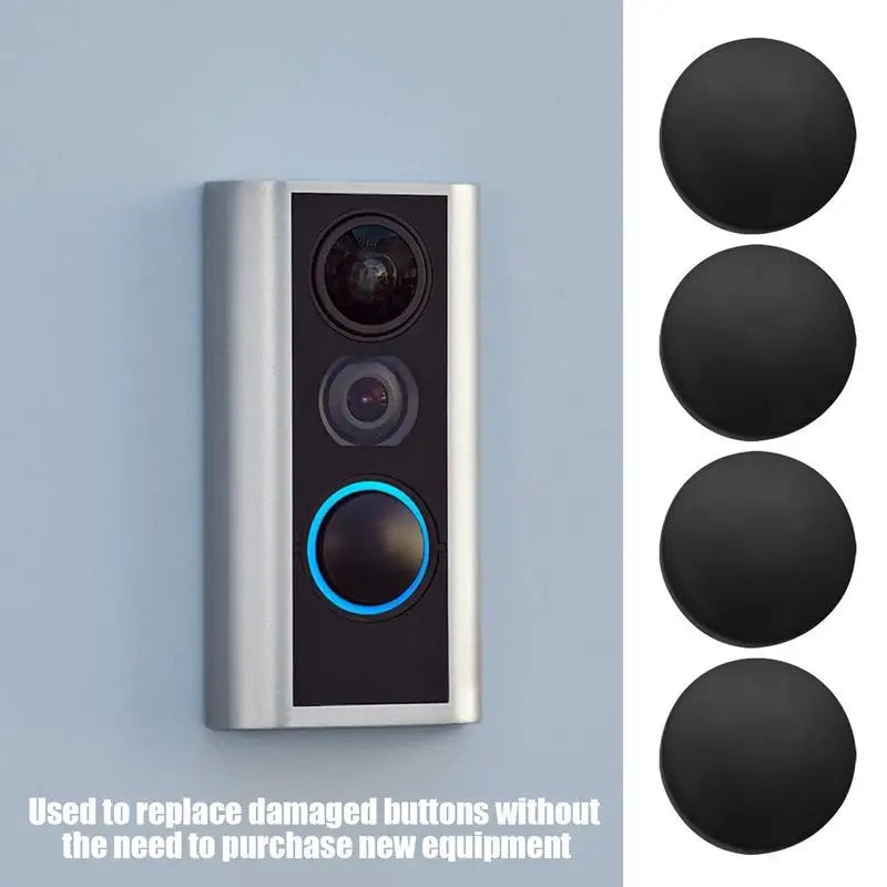 Doorbell Buttons 4 Pieces Door Bell Buttons Replacement Video Doorbell Repair Kit With Screws Portable Ring Accessories Door