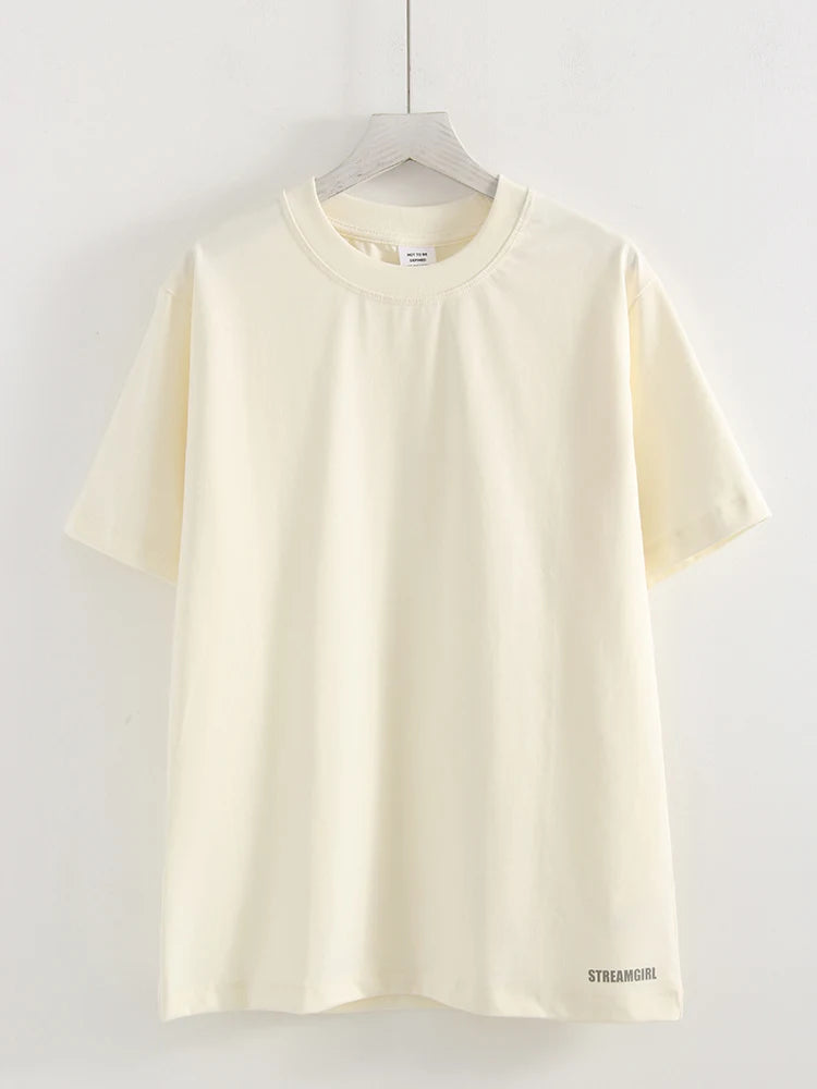 Summer Women T Shirts Oversized Cotton White Short Sleeve Baggy Tops For woman Summer Plain Loose Pink Tshirt Oversize Blue