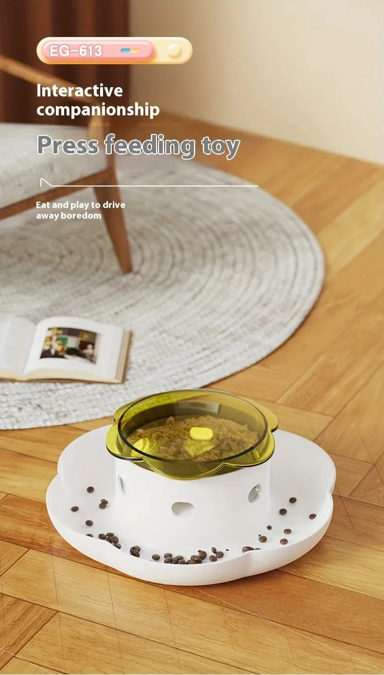 Pet Interactive Food Dispenser Toy  Leak-Proof Plastic Feeder for Dog cat  Enhances Pet IQ with Engaging Playtime Experience