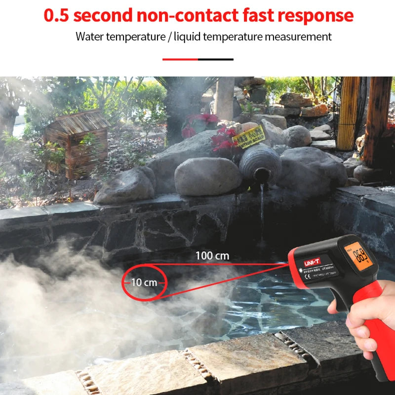 UNI-T UT300A+ Laser Infrared Thermometer Handheld Termometro Digital Industrial Non Contact Laser Temperature Meter Gun