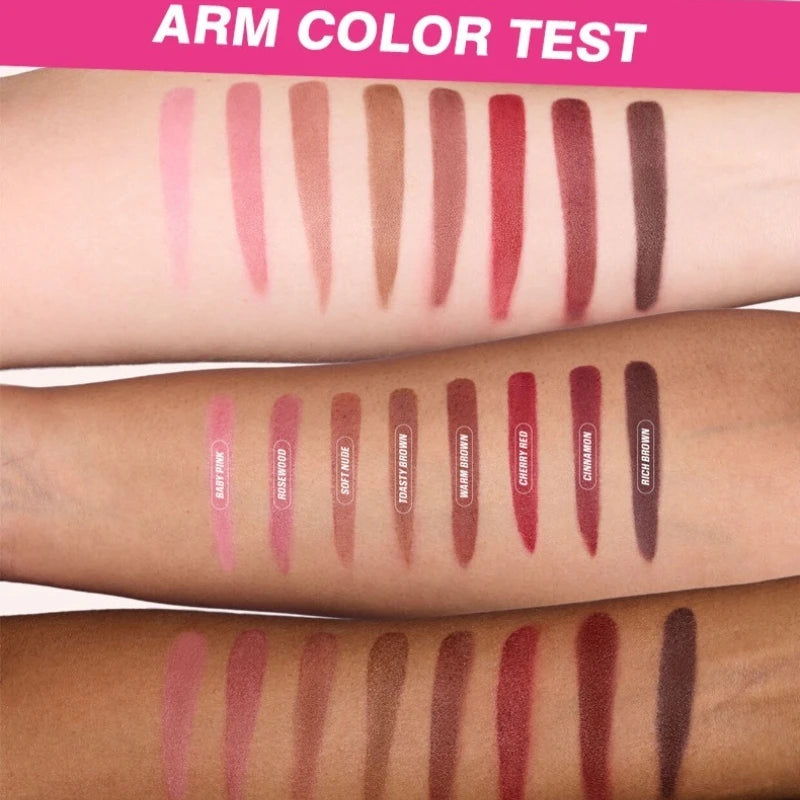 Matte Velvet Lipliner Pencil Red Nude Contour Tint Lipstick Waterproof Lasting Non-stick Cup Moisturising Lip Contour Pen Makeup