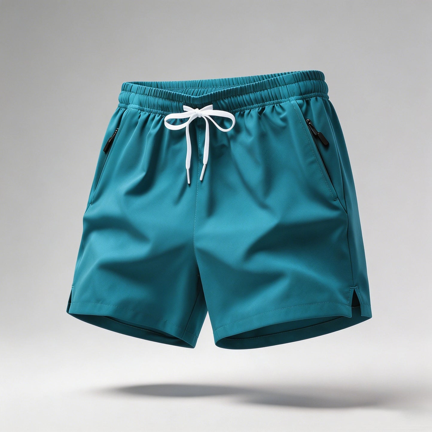 Men's Quick Dry Running Shorts with Drawstring and Zip Pockets - Ideal for Athletic Workouts and Gym Sessions