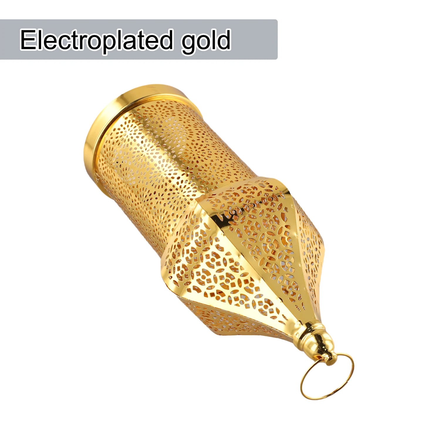 Home Décor Iron Ornaments Golden Hollow Light Ornaments Moroccan Ramadan Ron Lanter Table Decoration Widely Used Home Decoration