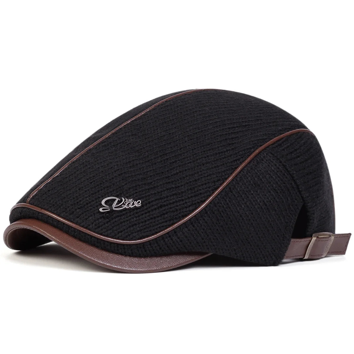 Men Letter Label Knitting Newsboy Caps British Painters Hats Spring and Autumn Adjustable Flat Cap Hip Hop Berets Peaked Cap