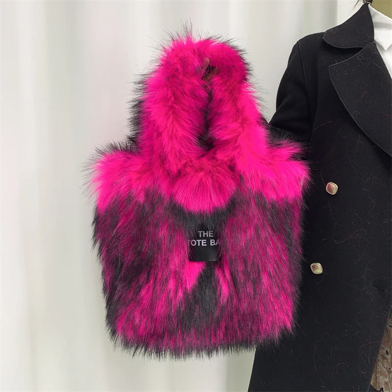 Large The Tote Bags for Women Winter Fashion New Shoulder Messenger Bag Female Designer Brand Sling Cross Handbags High Quality