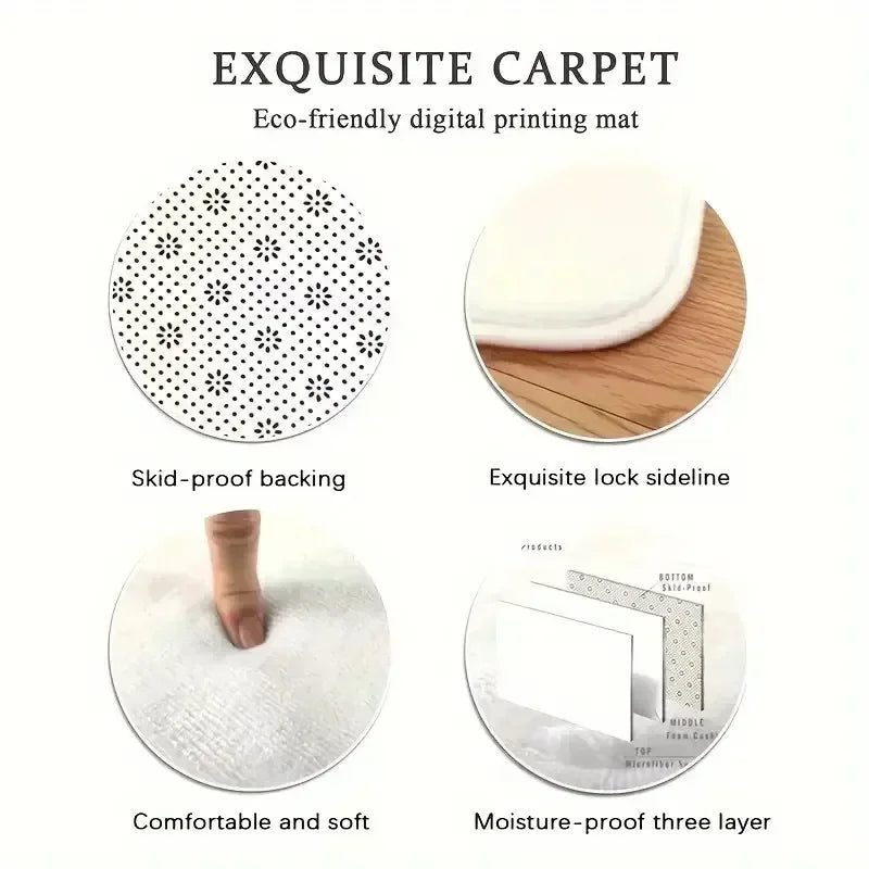 Carpet Simple Black 8 Area Rugs Bedroom Carpet Bearbrick Billiards Black 8 Pool Table Mat Dirt Resistant Carpet Floor Mat