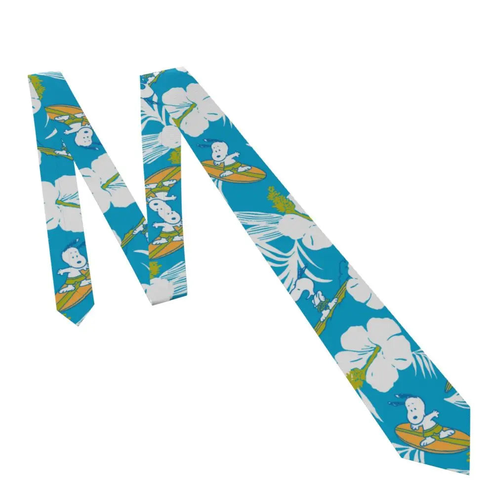 Snoopys & Woodstock Smile Giggle Laugh Neckties Silk 8 cm Neck Tie for Mens Shirt Accessories Cravat Wedding Accessories Office