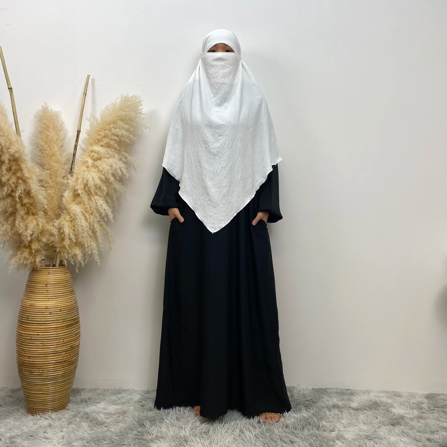 Islamic Clothing Women Muslim Plain Long Khimar Hijab Scarf Headcover Eid Prayer Garment Headdress Dubai Saudi Turkey Indonesia