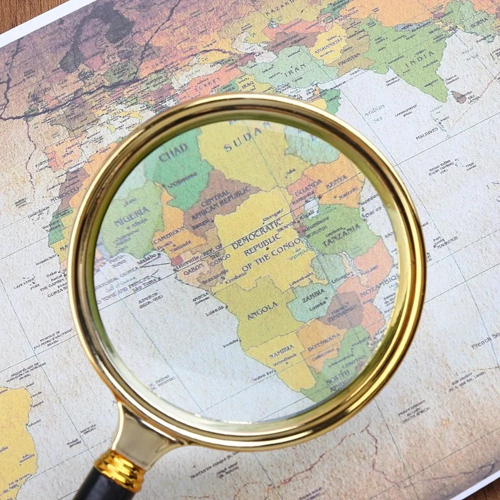 10X/8X/7X Magnifying Glass For Kids Seniors Handheld Reading Magnifier 60mm/70mm/80mm Magnifying Lens For Reading Science Nature