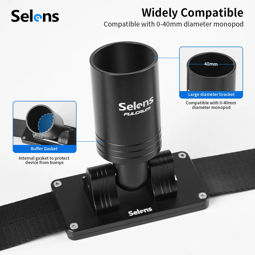 Selens Camera Gimbal Belt, Gimbal Stabilizer Weight Support Hip Belt Waist Mount for Long Standing Filming Compatible