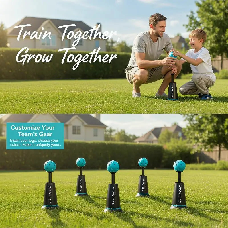 Baseball Batting Hitting Trainer Heavy Stable Base Solo Training Aid for Beginner Players Skill Practice Home Backyard Use