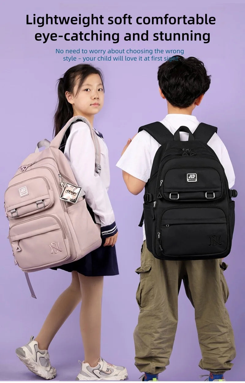School Bag for Students Large Capacity Secondary School Pupils Backpack Lightweight Reduces Burden and Stress