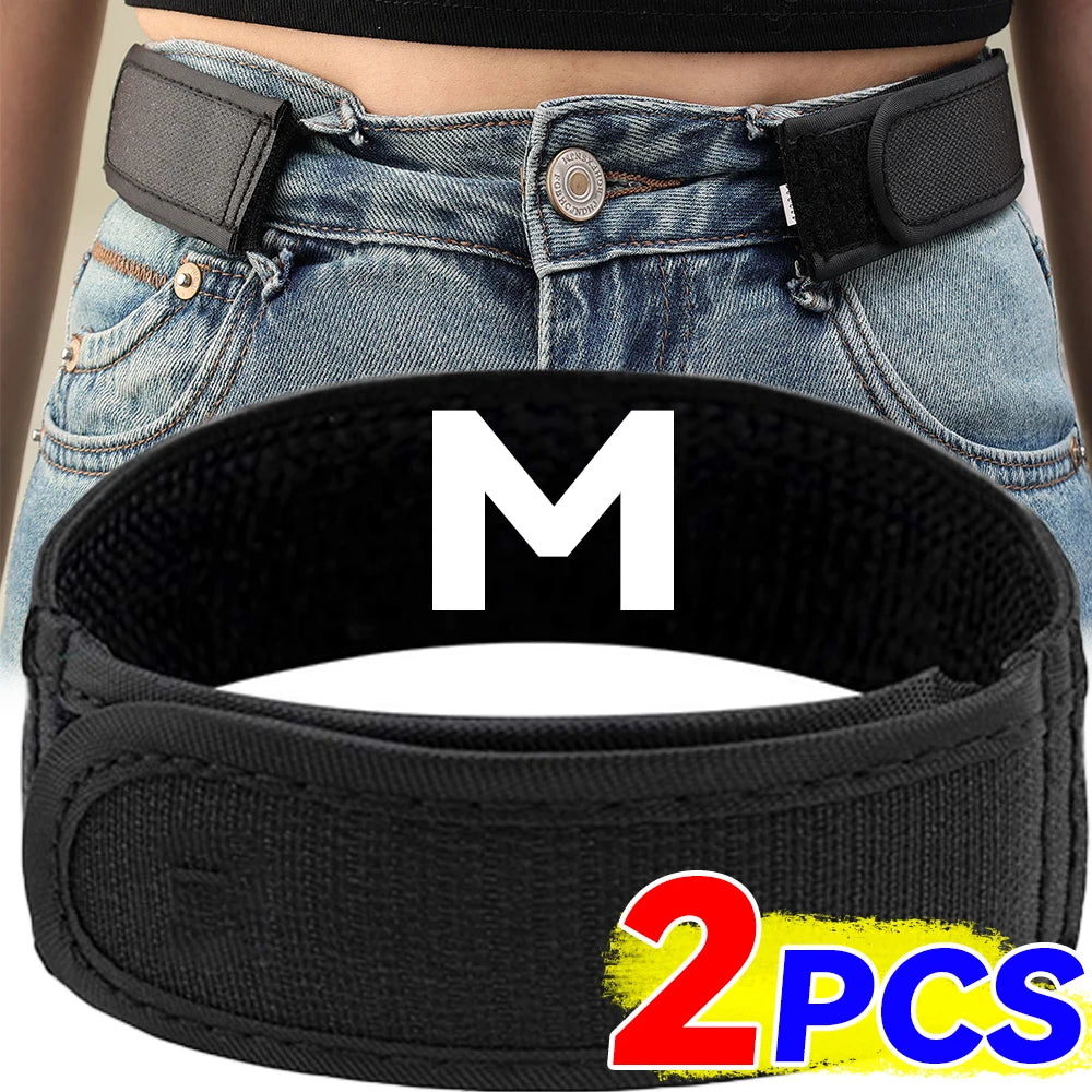 Men's Ultra-Soft Buckle Free Waist Belts Fashion Comfortable No Buckle Elastic Belts Stylish Unisex Jeans Loop Buckle-Free Belt