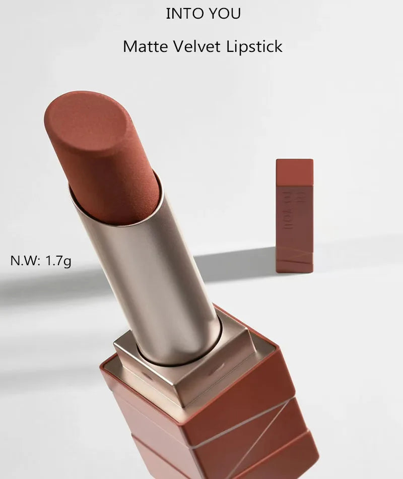 INTO YOU Matte Velvet Lipstick Easy To Wear Silky Smooth Long Lasting Whitening Lips Beauty Makeup