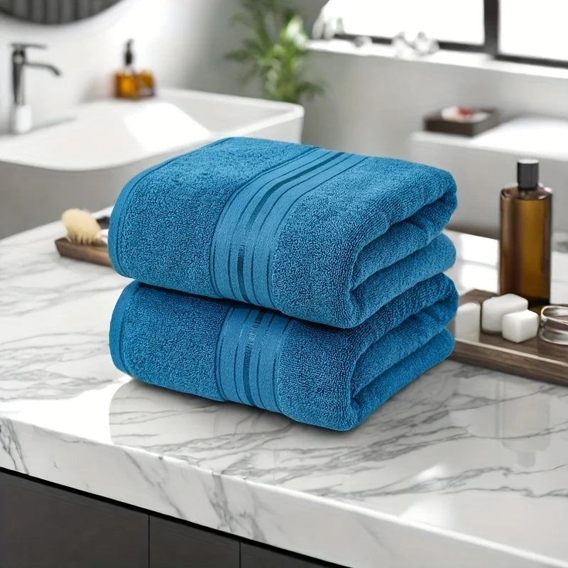 6pcs Bath Towels Set Cotton 2pcs Washcloths 2pcs Hand Towels 2pcs Bath Towels Absorbent Quick-drying Soft for Bathroom Hotel