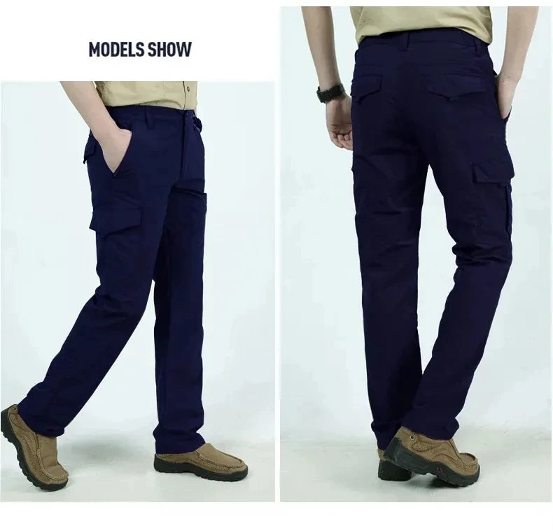 Men's Casual Fashion Trend Casual Pants Urban City Commuter Pants Military Tactical Multi-Pocket Sports Workwear Pants