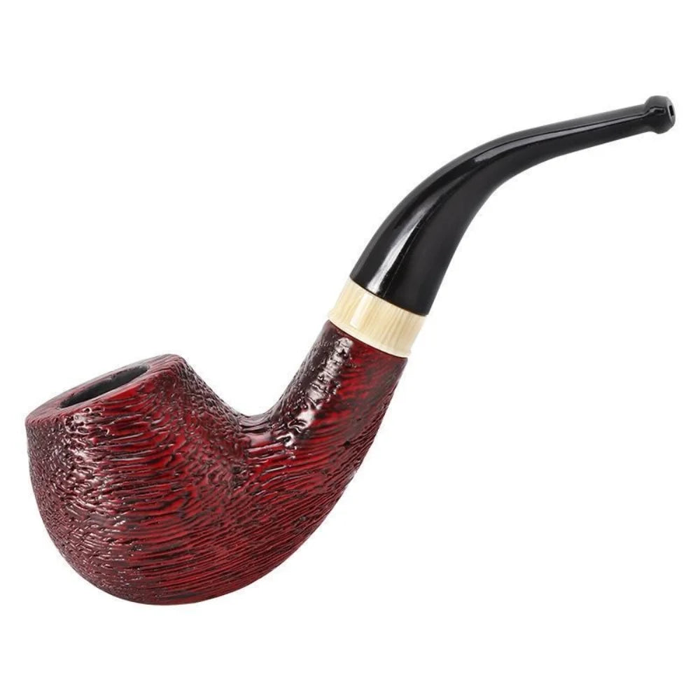 Premium Handcrafted Tobacco Pipe – Classic Briar Wood Smoking Pipe with Elegant Finish