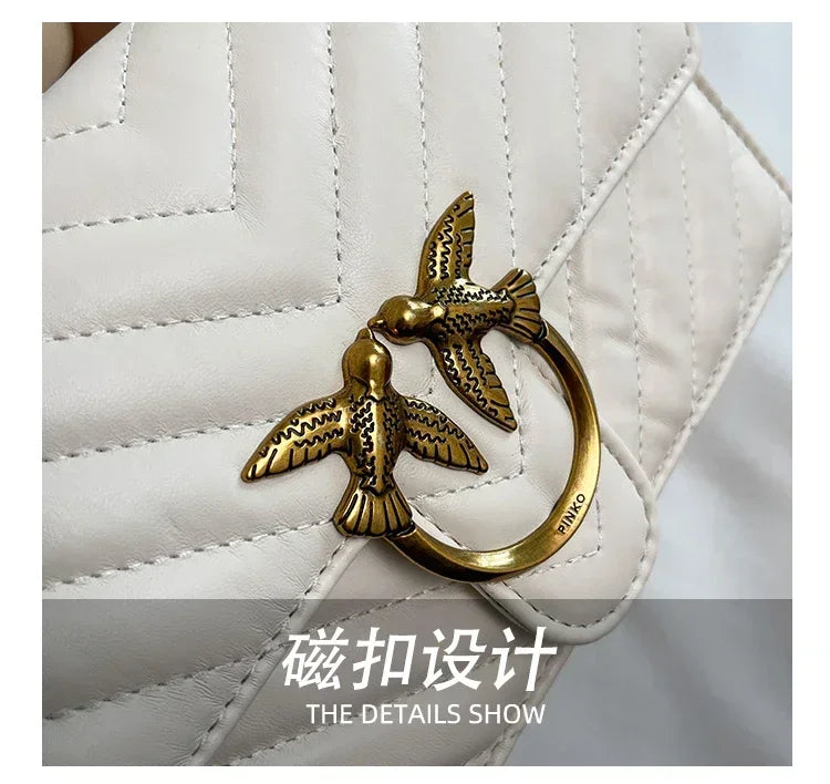 Ladies' elegant crossbody bag with shoulder strap design, made of high-quality leather material, classic and popular