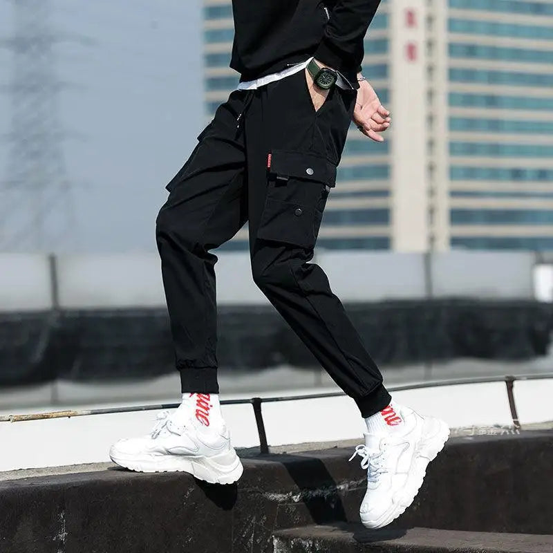 Men's Pants Fashionable Casual Jogging Pants 2025 Street Wear Workwear Pants Men's Multi Pocket Pants Fitness Men Sports Pants