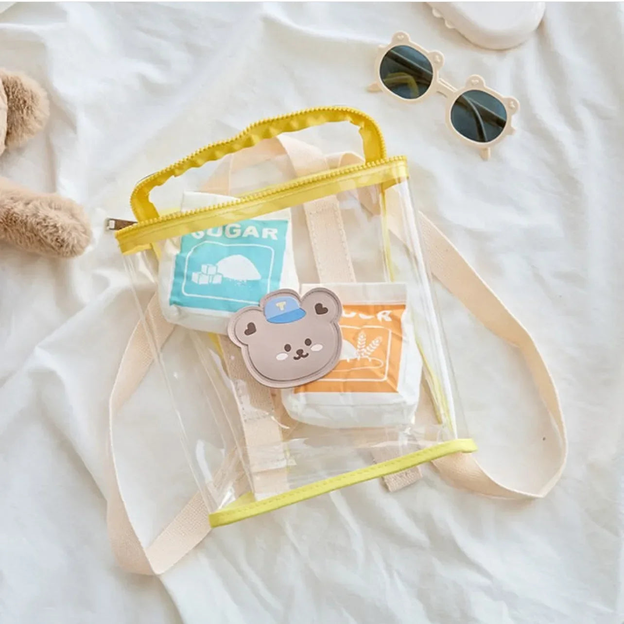 Kids Backpack Toddler Backpack Mother Kids Bags for Girl School Bags Cute Pvc Transparent Bag for Boy Bolsas Para Niños Mochila