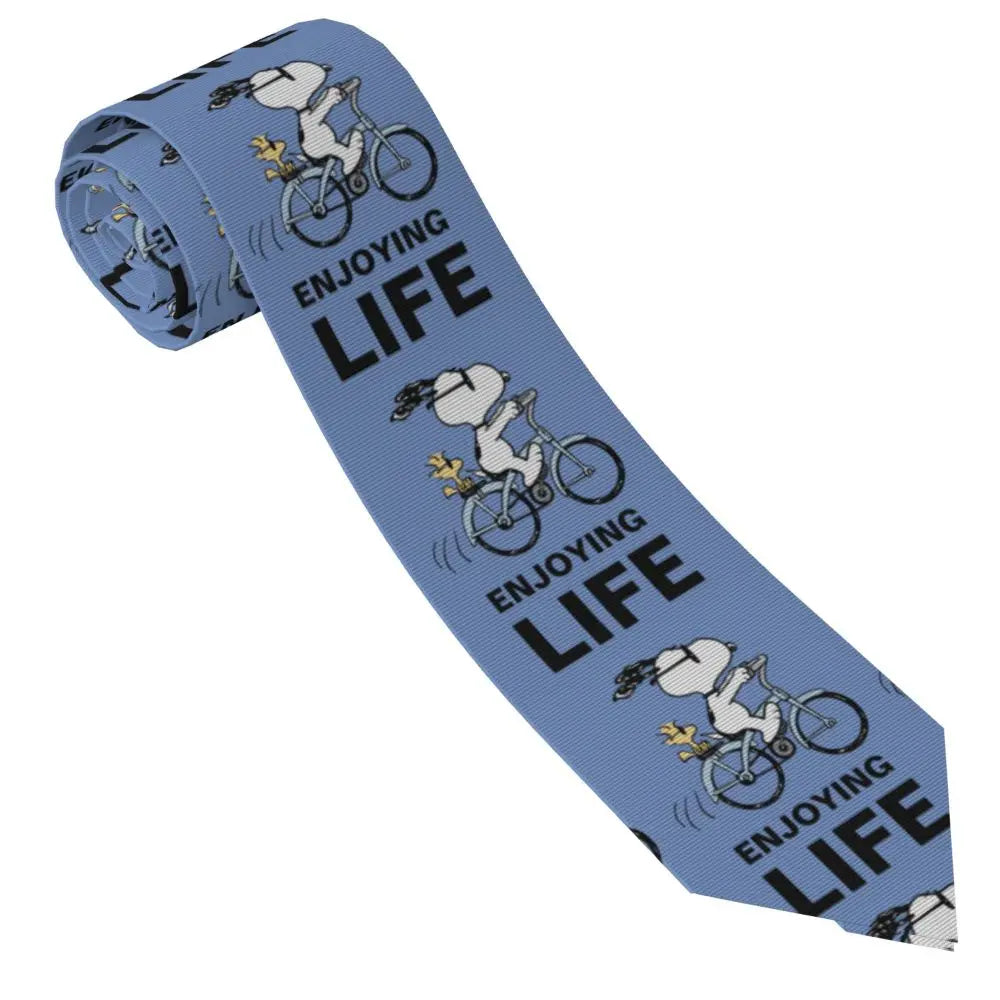 Personalized Fashion S-Snoopys Neckties Men Silk Cartoon Office Neck Tie