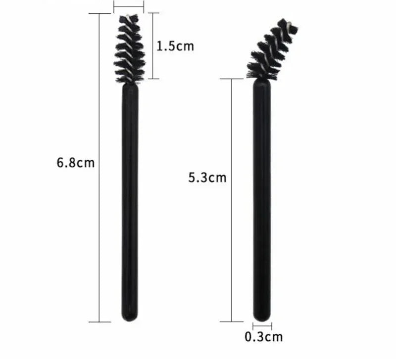 50/100 Disposable Eyelash Micro Brush Eyebrow Comb Mini Mascara Wand Applicator Microbrush Lash Extension Supplies Makeup Tools