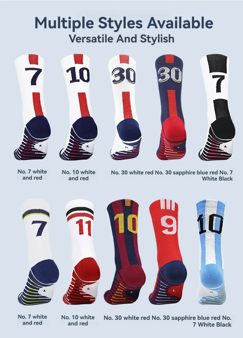 Football Socks For Football Stars Men's Special Anti Slip Thick Towel Bottom Midsole Practical Sweat Absorbing Sports