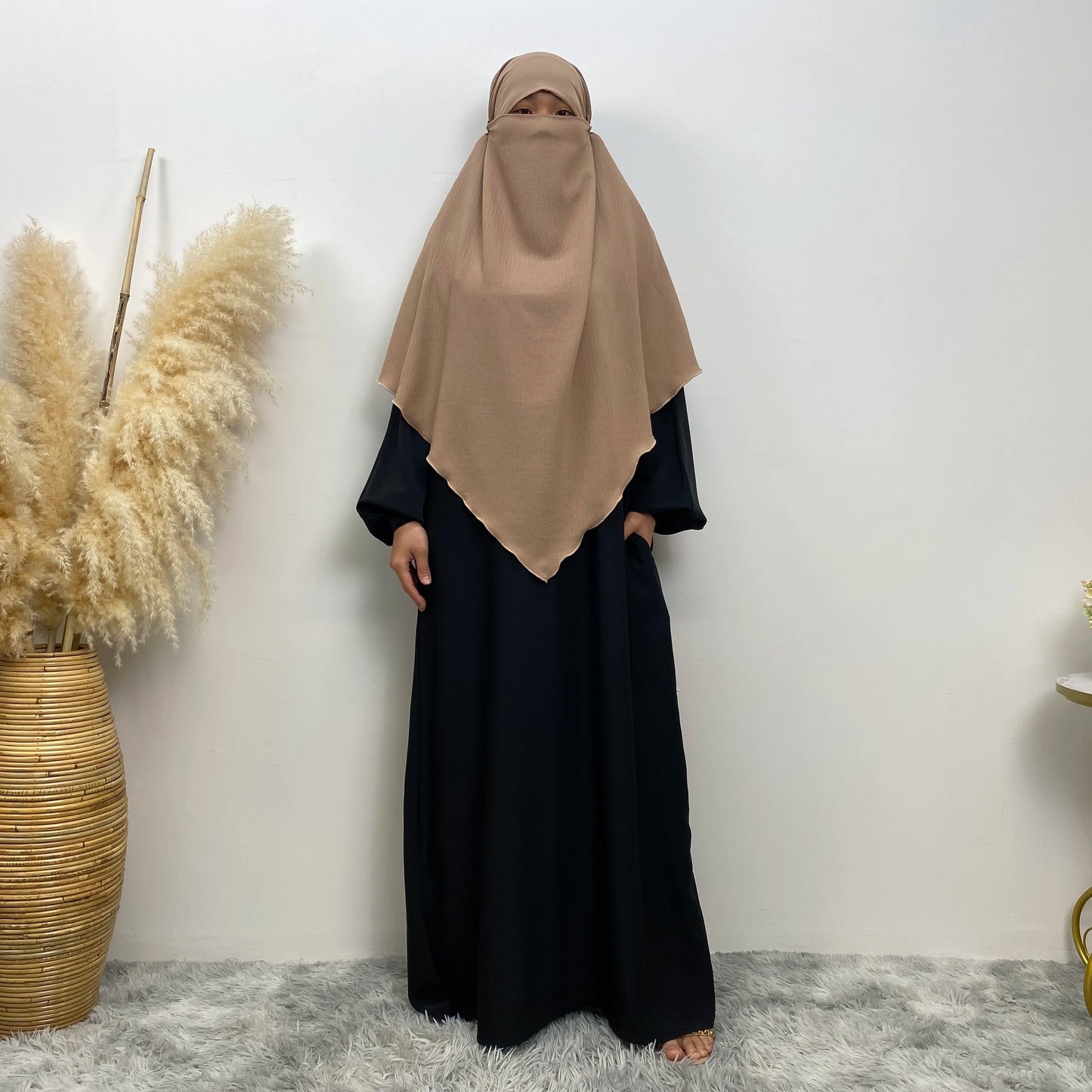 Islamic Clothing Women Muslim Plain Long Khimar Hijab Scarf Headcover Eid Prayer Garment Headdress Dubai Saudi Turkey Indonesia