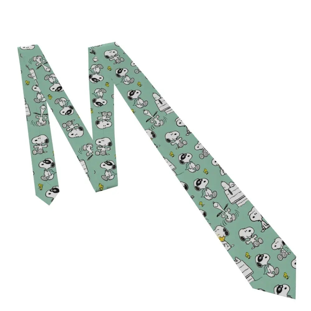 Personalized Fashion S-Snoopys Neckties Men Silk Cartoon Office Neck Tie