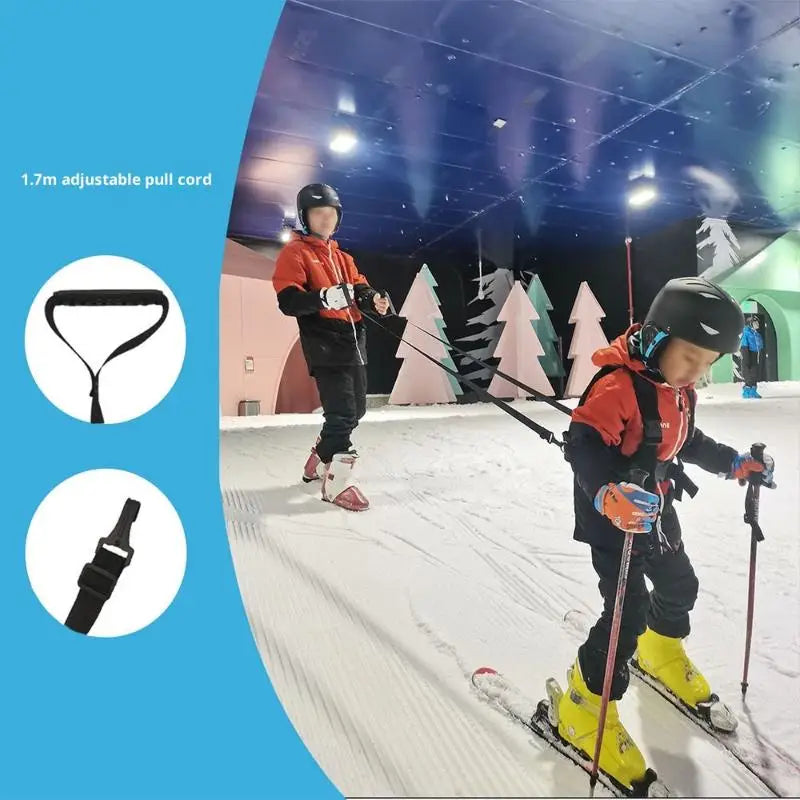 Ski Harness For Kids Child Snowboard Harness With Backpack Adjustable Snowboard Training Belt Children Speed Control Leash