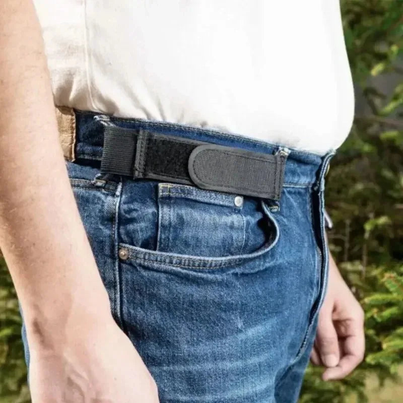 New Ultra-Soft Buckle Free Waist Belts Men's No Buckle Elastic Belts Fashion Comfortable  Belt Loop Buckle-Free Belt Accessories