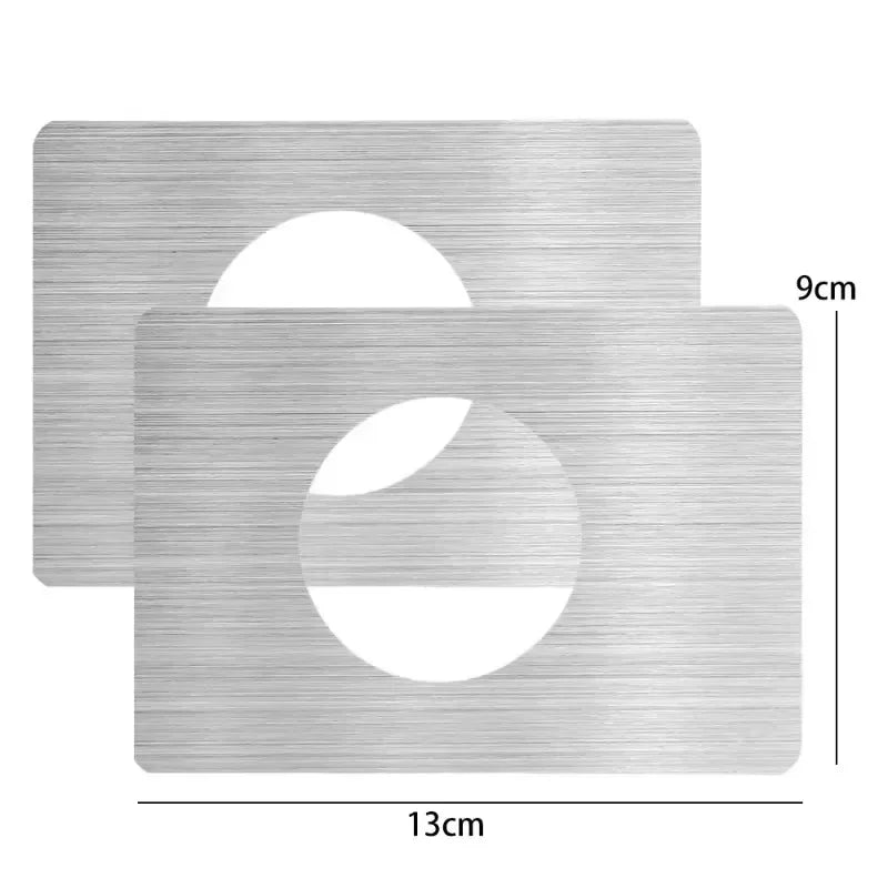 Door Lock Repair Board Cover Circular Stainless Steel Plates Garage Door Handle Plate Covers Patch Reinforcement Plates Brackets