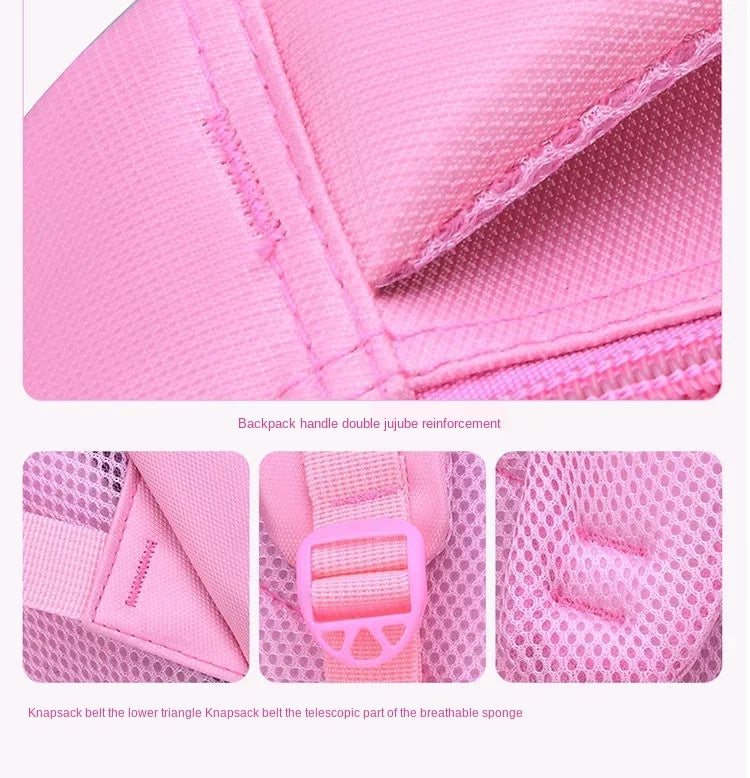 Kids Cat Backpack Set with Lunch Bag Pencil Case Cute School Bag for Girls Boys Waterproof Primary Student Bookbag