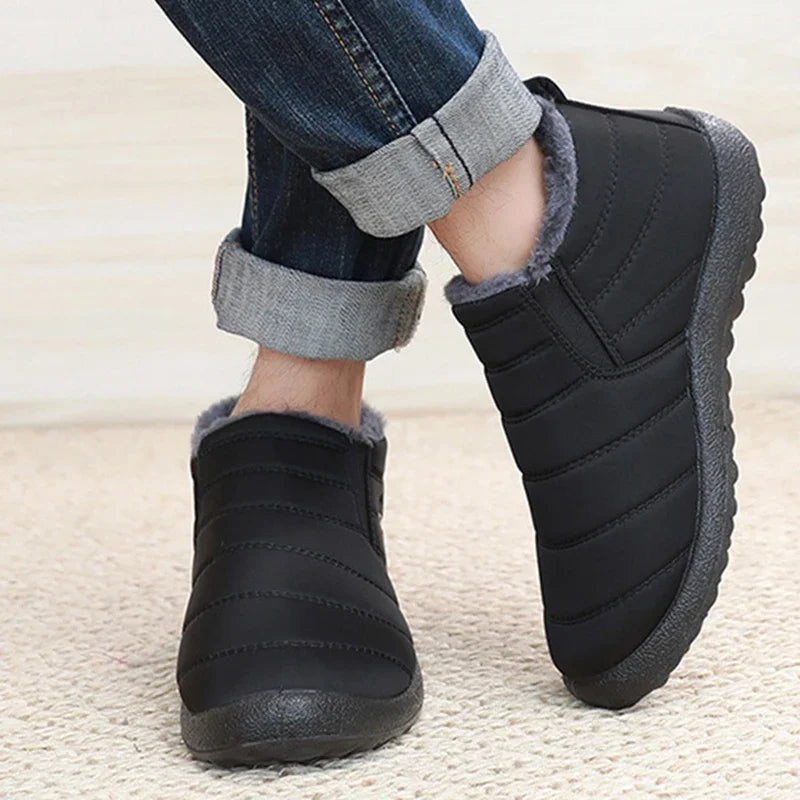 Fashion Men's Snow Boots Ankle High Keep Warm Shoes for Cold Winter Waterproof Outdoor Snow Comfortable Men's Work Boots 2026