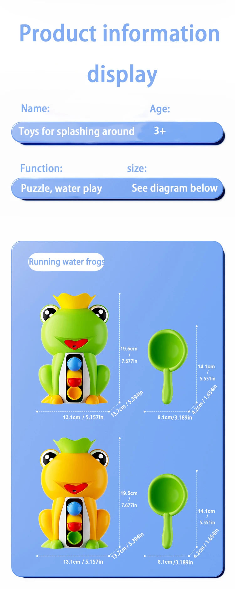 Baby Bath Toys, Children Playing In Water, Frog Water Wheel, Bathroom Bath, Bath Fun Toys