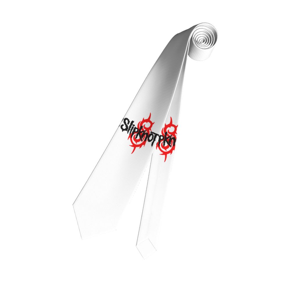 Slipknots Neckties Men's Customized Silk Heavy Metal Rock Music Gift Neck Tie for Office