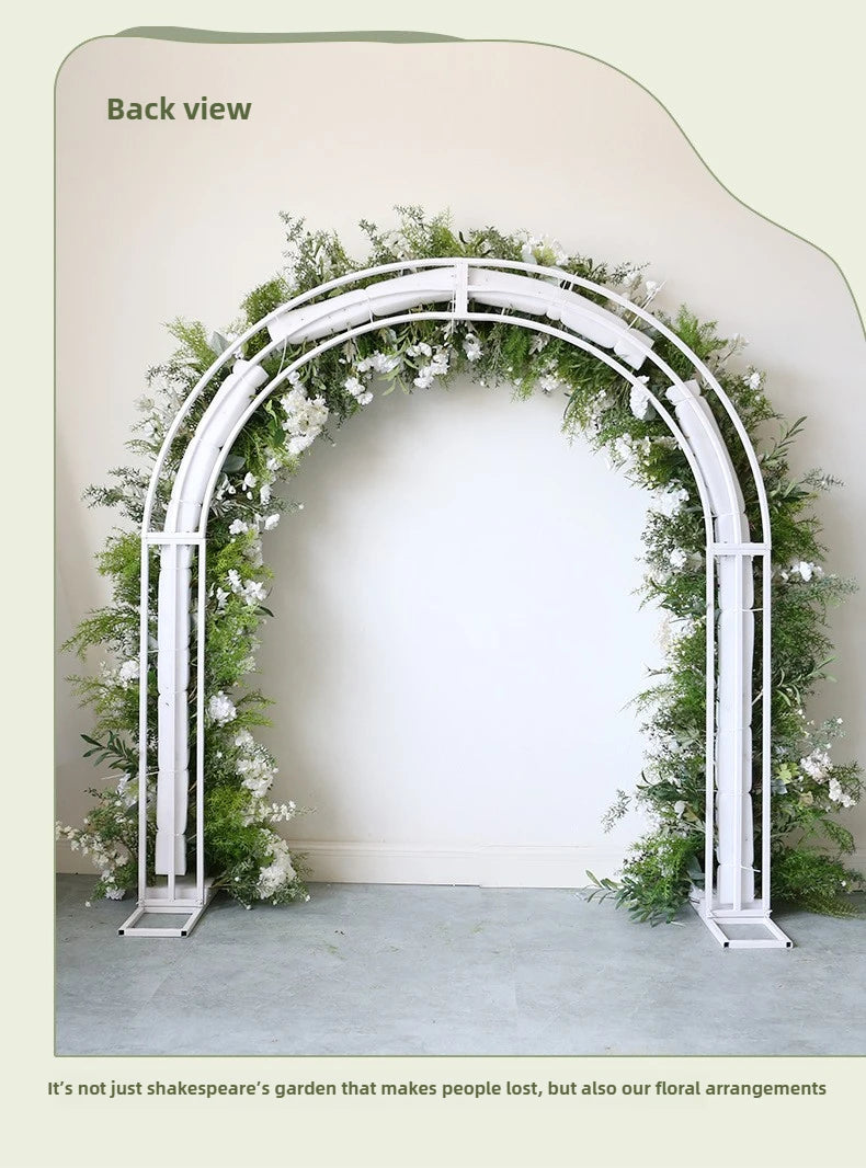 Wedding arch floral arrangement, welcome photography backdrop, flower stand, flower arrangement, venue artificial flowers