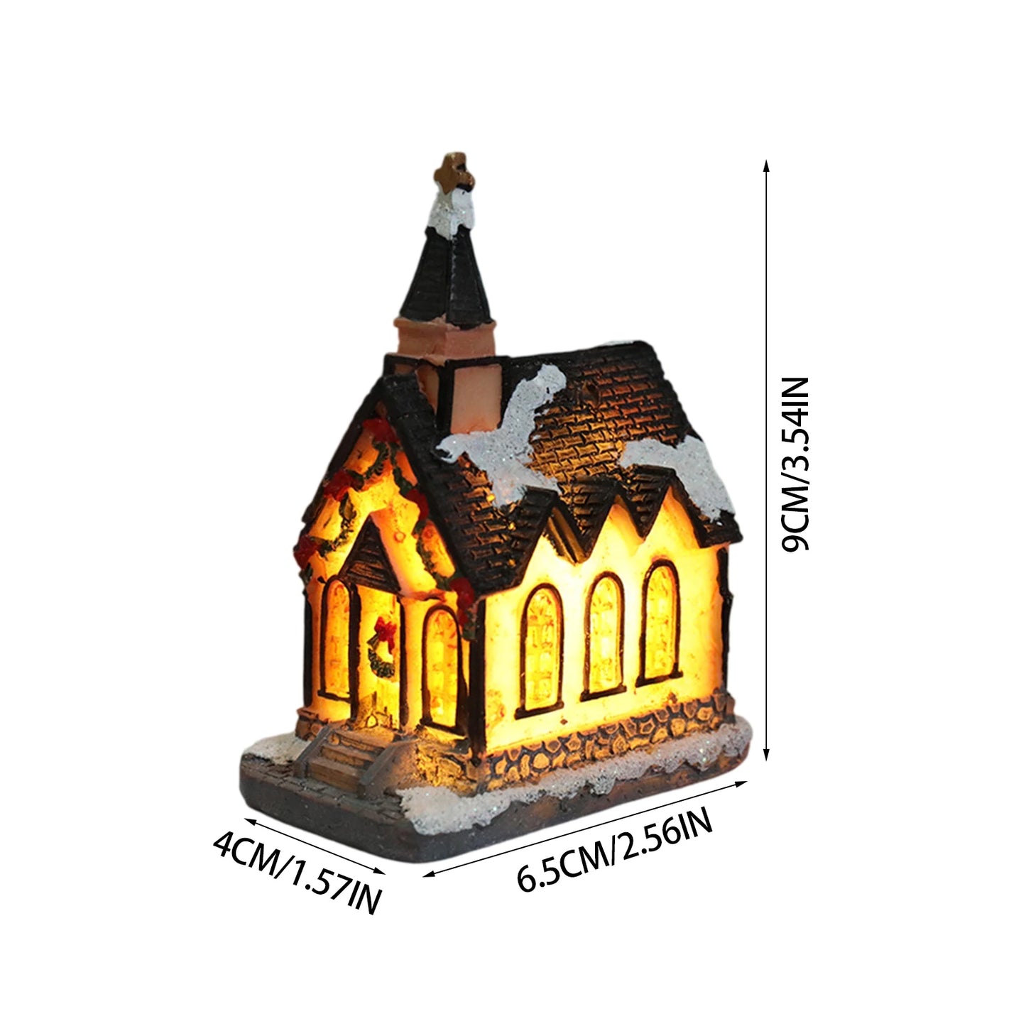 Christmas Houses Christmas Decoration With Lights Room Tabletop Supplies Festive Atmosphere Ornament Holiday Gift
