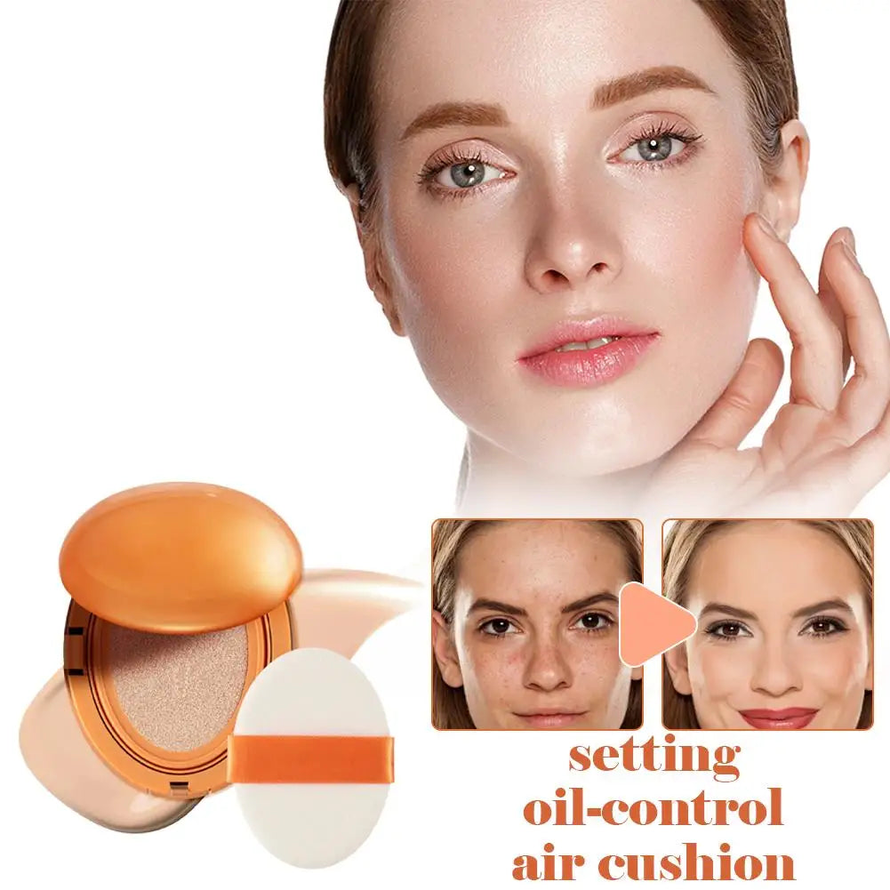 BARVENA Oil Control Air Cushion Regulates Sebum Secretion Conceals Imperfections High Coverage Yet Natural Look For All Day Wear