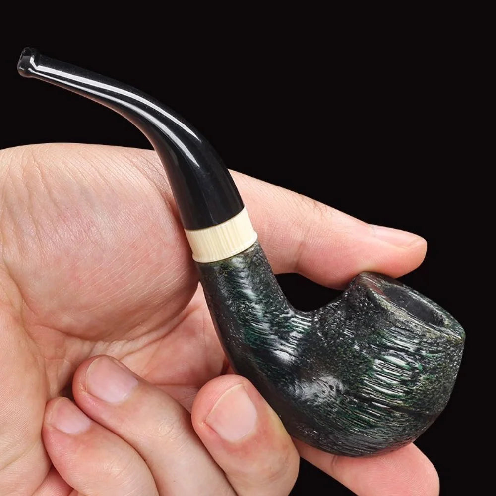 Premium Handcrafted Tobacco Pipe – Classic Briar Wood Smoking Pipe with Elegant Finish