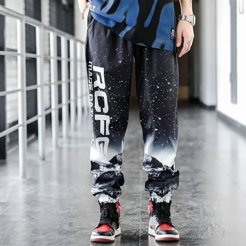 Sweatpants For Men Hip-hop Male Sweat Pants Track Trousers Training Black Athletic Sport Stylish Trend Popular New Items In Y2k