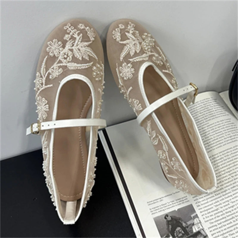 Spring Autumn Round Toe Flat Heels Women Fashion Concise Casual Party Dress Shoes Zapatos De Mujer