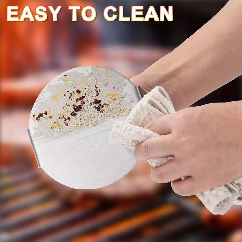 Hamburger Press Maker 1pc Stainless Steel Non-Stick Circular Square Burger Kitchen Tool Meat Press