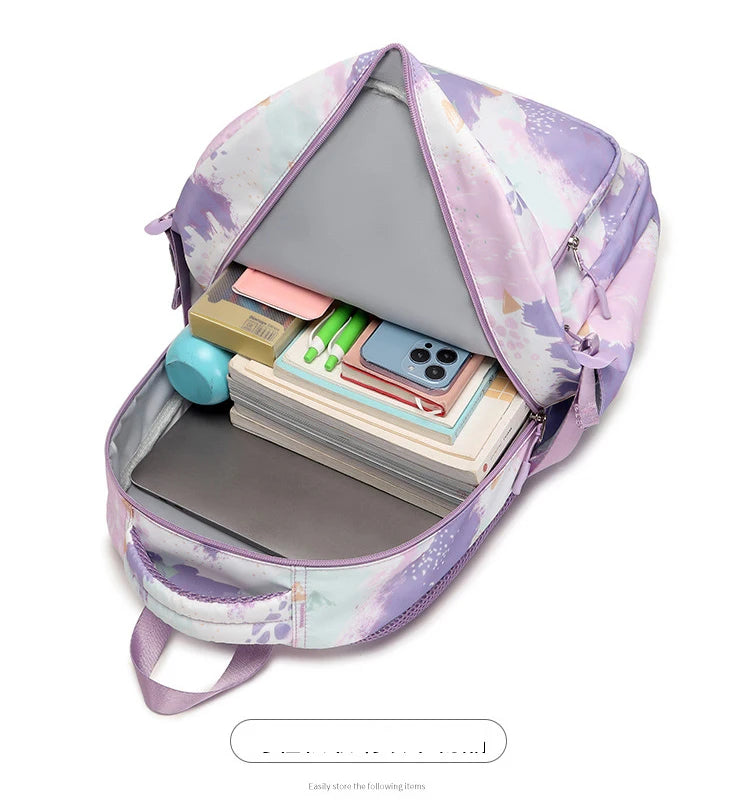 School Bags for Girls Set Waterproof Girls' School Backpack Pencil Cases Lunchbox Aesthetic Class Bags Designer Luxury Back Pack